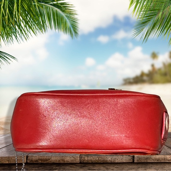 Coach Vintage Smooth LeatherWare “1941” Coral Red Camera/Messenger/Xbody Bag - Picture 9 of 14